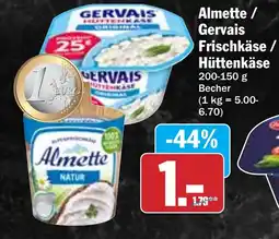 Hit Almette / Gervais Frischkäse/ Hüttenkäse Angebot