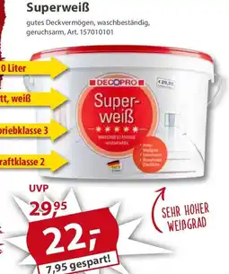 Sonderpreis Baumarkt DECOPRO Superweiẞ Angebot