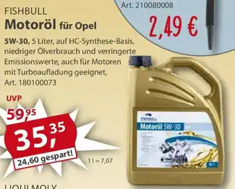 Sonderpreis Baumarkt FISHBULL Motoröl für Opel Angebot