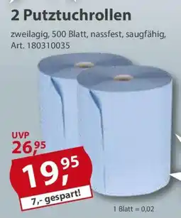 Sonderpreis Baumarkt 2 Putztuchrollen Angebot