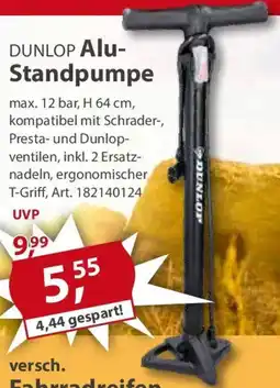 Sonderpreis Baumarkt DUNLOP Alu- Standpumpe Angebot