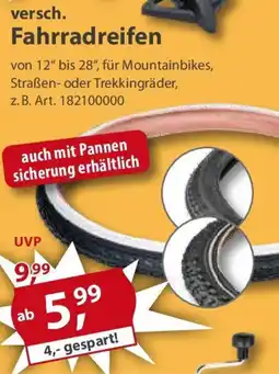 Sonderpreis Baumarkt versch. Fahrradreifen Angebot