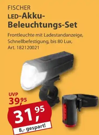 Sonderpreis Baumarkt FISCHER LED-Akku- Beleuchtungs-Set Angebot