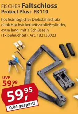 Sonderpreis Baumarkt FISCHER Faltschloss Protect Plus+ FK110 Angebot