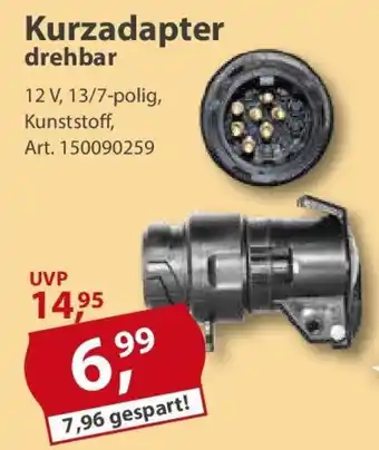 Sonderpreis Baumarkt Kurzadapter drehbar Angebot