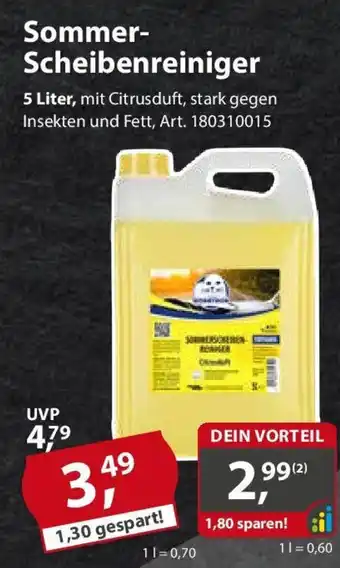 Sonderpreis Baumarkt Sommer- Scheibenreiniger Angebot