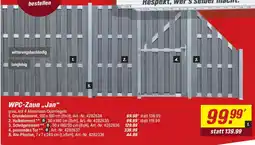 toom Baumarkt WPC-Zaun,,Jan" Angebot