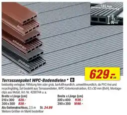 toom Baumarkt Terrassenpaket WPC-Bodendielen* B Angebot