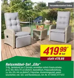 toom Baumarkt Relaxmöbel-Set „,Ella" Angebot