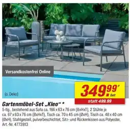 toom Baumarkt Gartenmöbel-Set „Kleo" * Angebot