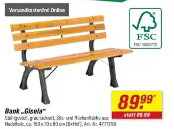 toom Baumarkt Bank,,Gisela" Angebot
