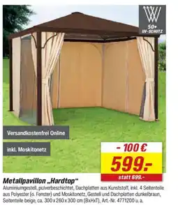 toom Baumarkt Metallpavillon „Hardtop" Angebot