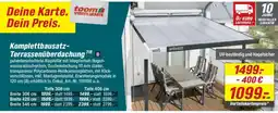 toom Baumarkt Komplettbausatz- Terrassenüberdachung Angebot