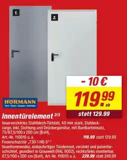 toom Baumarkt HORMANN Innentürelement Angebot