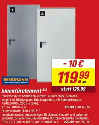 toom Baumarkt HORMANN Innentürelement Angebot