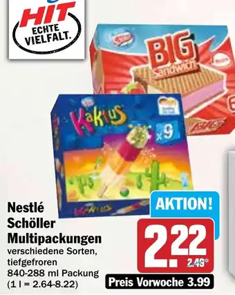 Hit Nestlé Schöller Multipackungen Angebot