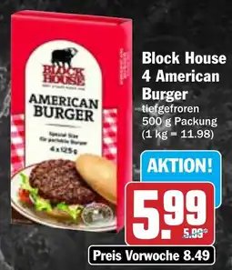 Hit Block House 4 American Burger Angebot