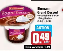 Hit Ehrmann Grand Dessert Angebot