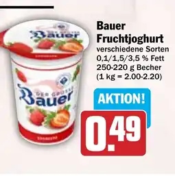 Hit Bauer Bauer Fruchtjoghurt Angebot