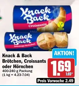 Hit Knack & Back Brötchen, Croissants oder Hörnchen Angebot