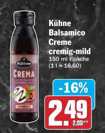 HIT Kühne Balsamico Creme cremig-mild Angebot