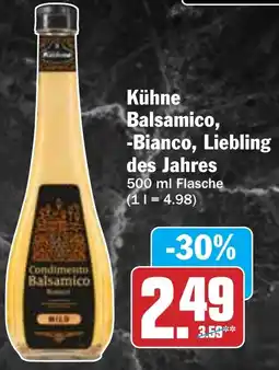Hit Kühne Balsamico, -Bianco, Liebling des Jahres des Jahres Angebot