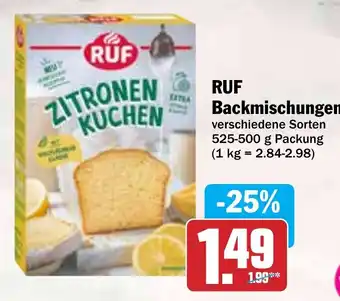 Hit RUF Backmischungen Angebot