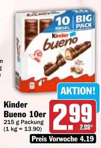 Hit Kinder Bueno 10er Angebot