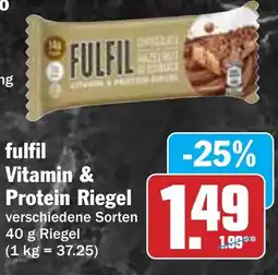 Hit fulfil Vitamin & Protein Riegel Angebot