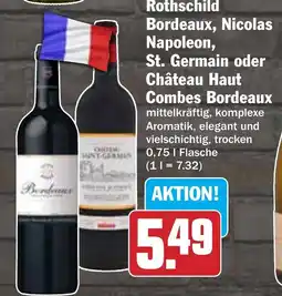 Hit Rothschild Bordeaux, Nicolas Napoleon, St. Germain oder Château Haut Combes Bordeaux Angebot