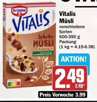 Hit Vitalis Müsli Angebot