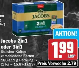 Hit Jacobs 2in1 oder 3in1 Angebot