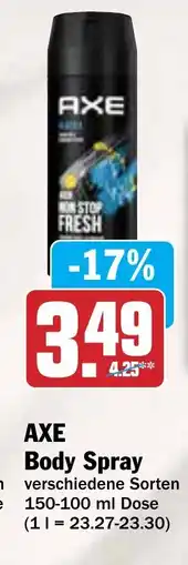 Hit AXE Body Spray Angebot