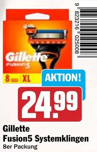 Hit Gillette Fusion5 Systemklingen Angebot
