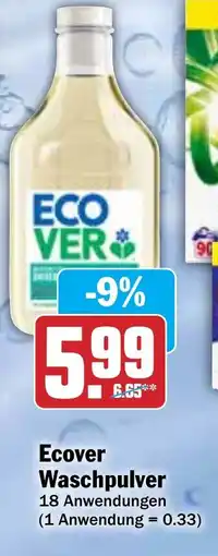 Hit Ecover Waschpulver Angebot