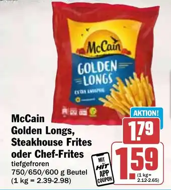 Hit McCain Golden Longs, Steakhouse Frites Angebot
