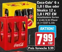 Hit Coca-Cola oder Sinalco Angebot