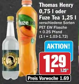 Hit Thomas Henry oder Fuze Tea Angebot