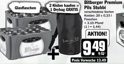 Hit Bitburger Premium Pils Stubbi Angebot