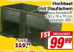 CENTERSHOP Hochbeet mit Staufächern Angebot