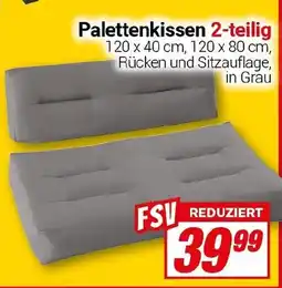 CENTERSHOP Palettenkissen 2-teilig Angebot