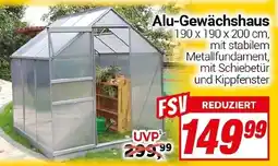 CENTERSHOP Alu-Gewächshaus Angebot