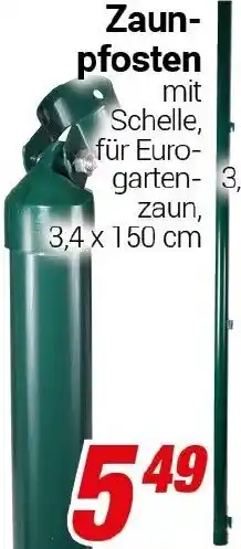 CENTERSHOP Zaun- pfosten Angebot