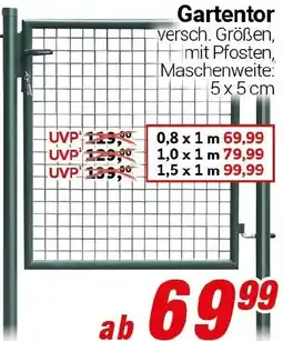 CENTERSHOP Gartentor Angebot