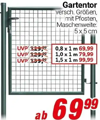 CENTERSHOP Gartentor Angebot
