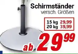 CENTERSHOP Schirmständer Angebot