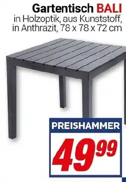 CENTERSHOP Gartentisch BALI Angebot