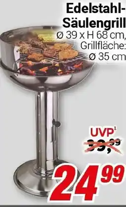 CENTERSHOP Edelstahl- Säulengrill Angebot