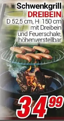 CENTERSHOP Schwenkgrill DREIBEIN Angebot