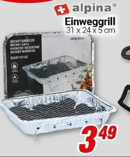 CENTERSHOP alpina Einweggrill Angebot